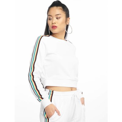 Urban Classics Ladies Multicolor Taped Sleeve Crewneck