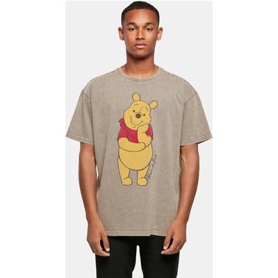 Absolute Cult Winnie The Pooh - Classic Acid Washed Oversized Tee