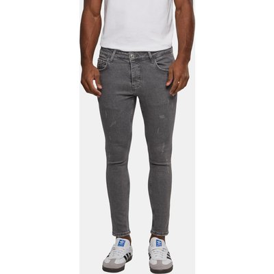 2Y Premium Destroyed Skinny Cropped Denim