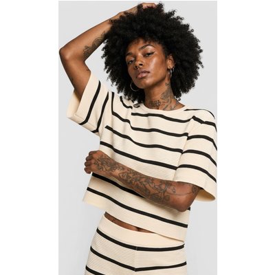 Estelou Stripe Cropped Shirt