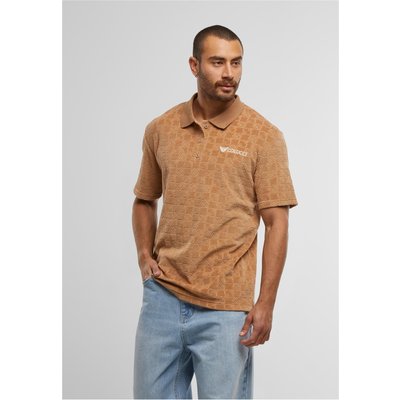 Colucci MONOGRAM VELOUR POLO SHIRT