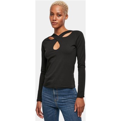 Urban Classics Ladies Crossed Cut Out Longsleeve