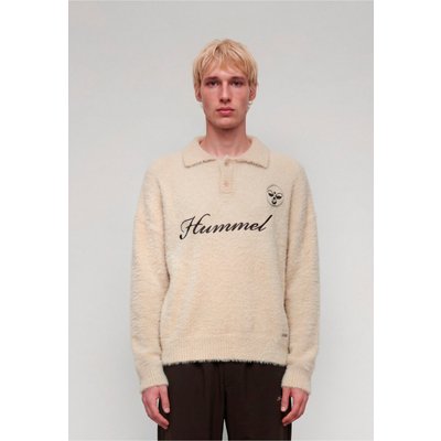 Hummel Script Logo Knit Polo Sweater