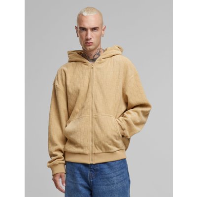 Urban Classics Jaquard Velvet Zip Hoodie