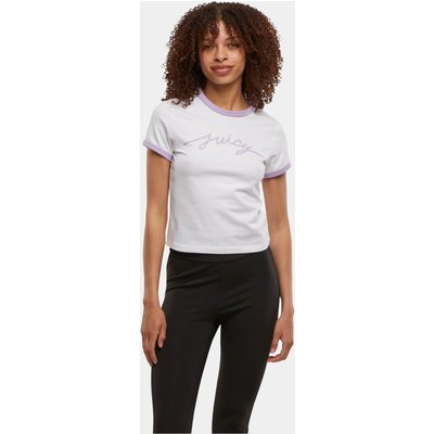 Juicy Couture SCRIPT JUICY RINGER T-SHIRT