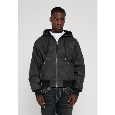 True Religion PU HOODED BOMBER