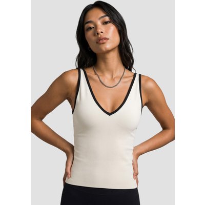 aimn Shape Seamless Deep Cut Singlet