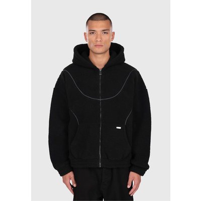Dropsize WAVY TEDDY ZIP HOODIE