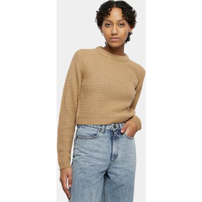Urban Classics Ladies Short Waffle Sweater