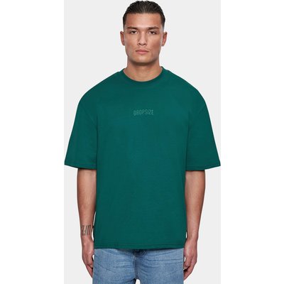 Dropsize Heavy Oversize Curved Hd Logo T-Shirt