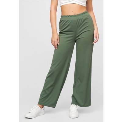 Cloud5ive Sommer Hose mit weitem Beinschnitt und Ribbed Material