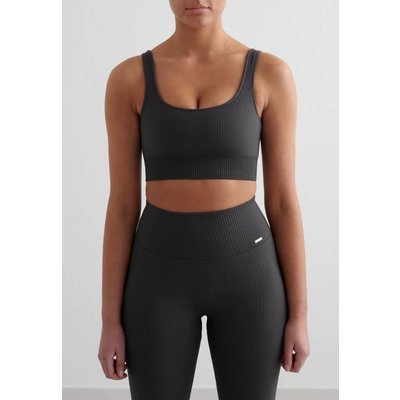 aimn High Support Ribbed Bra