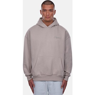 Dropsize HEAVY OVERSIZE SCRIPT LOGO HOODIE