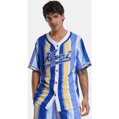KM241-042-1 Karl Kani Varsity Striped Baseball Shirt