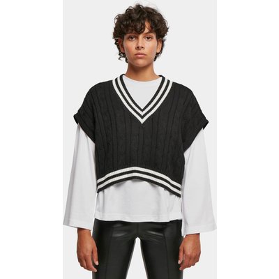Urban Classics Ladies Cropped Knit College Slipover