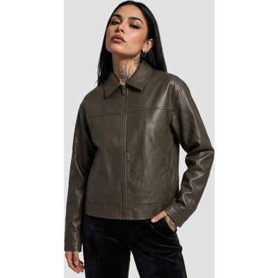 Karl Kani Og Pu Leather Boxy Jacket