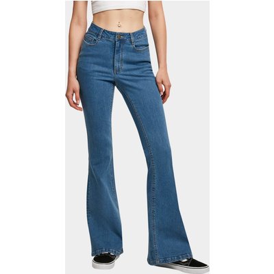 Urban Classics Ladies Essentials High Waist Flared Denim Pants