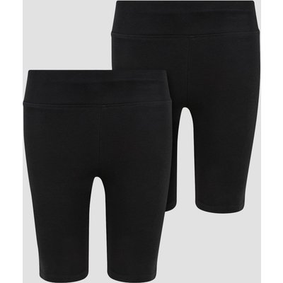 Urban Classics Girls High Waist Cycle 2 Pack Leggings Short