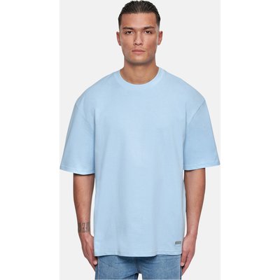 Dropsize Heavy Oversize Metal Patch Basic T-Shirt