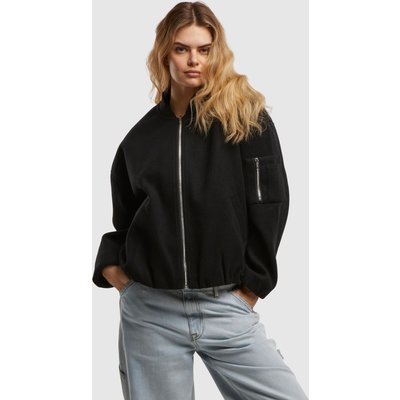 Urban Classics Ladies Faux Wool Bomber Jacket