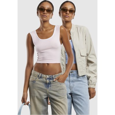 Urban Classics Ladies Contrast Cropped Top