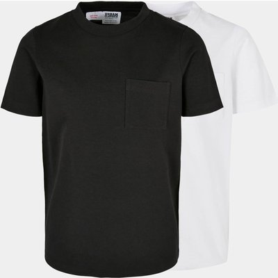 Urban Classics Boys Organic Cotton Basic Pocket Tee 2-Pack