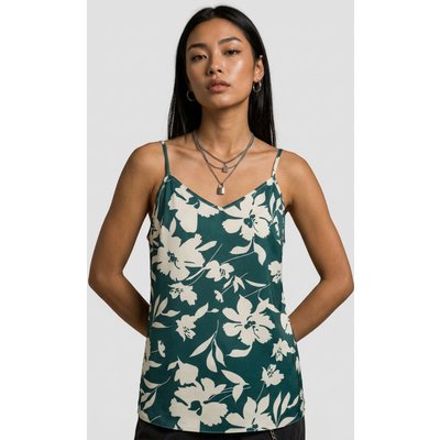 Cloud5ive Träger Top Floral Print petrol-beige