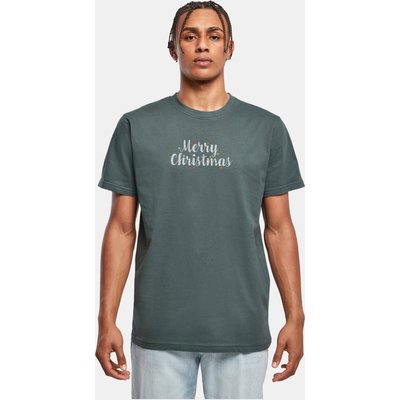 Merchcode POD Merry Christmas Lights T-Shirt Round Neck