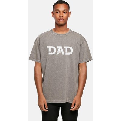 Merchcode POD Fathers Day - The Man, Myth, Legend Acid Washed Heavy Oversized Tee