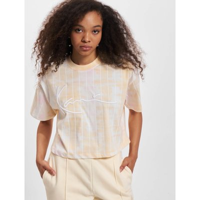 Karl Kani KW222-030-1 KK Signature Tie Dye Pinstripe Crop Tee