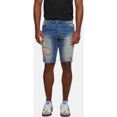 2Y Premium Destroyed Skinny Denim Short