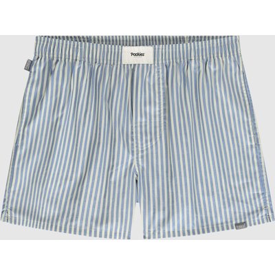Pockies Ice Blue Striped - Boyfriend Boxers