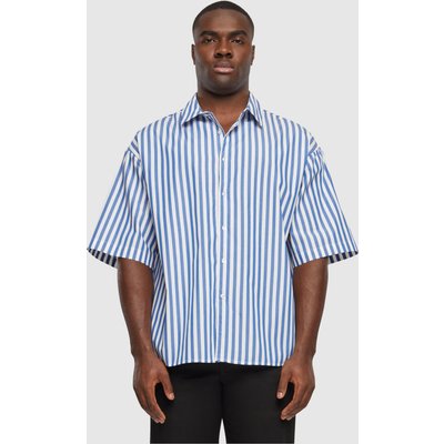 Urban Classics Striped Short Sleeve Summer Shirt