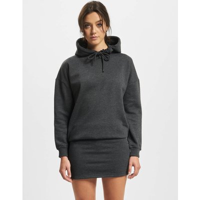 DEF Cropped Hoody Dress Anthracite