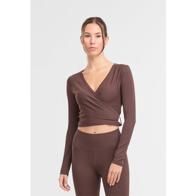 aimn Shape Seamless Wrap Long Sleeve