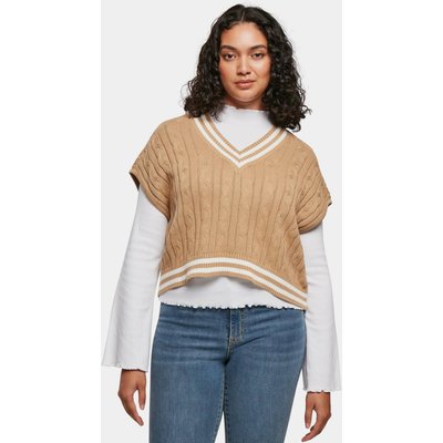 Urban Classics Ladies Cropped Knit College Slipover