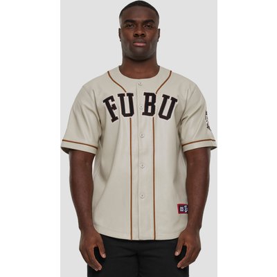 FUBU College Leather Baseball Jersey