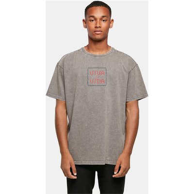 Merchcode POD Frida Kahlo - Pixels viva la vida Acid Washed Heavy Oversize Tee