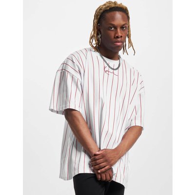 Karl Kani KM232-033-2 KK Small Signature Boxy Heavy Jersey Pinstripe Tee