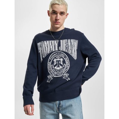Tommy Jeans Relaxed Varsity Jacquard Knit Sweater