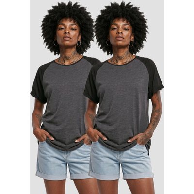 Urban Classics Ladies Contrast Raglan Tee 2-Pack