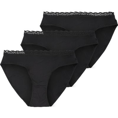 3 Damen Slips mit Spitze