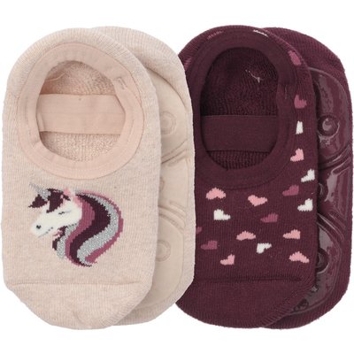 2 Paar Mädchen Stoppersocken mit Gummizug