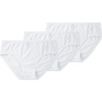 3 Damen Slips mit Mäusezähnchen-Spitze