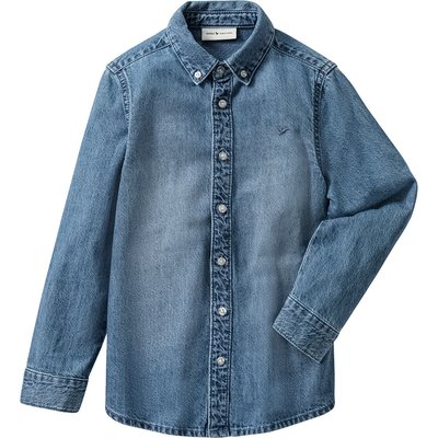 Jungen Jeanshemd mit Button-down-Kragen