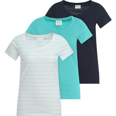 3 Damen T-Shirts im Basic-Look