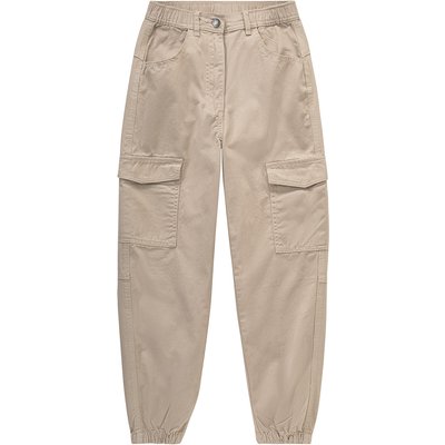 Mädchen Cargohose unifarben