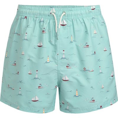 Herren Badeshorts mit Segelschiffen