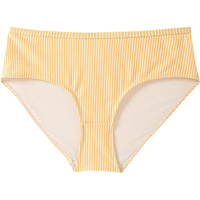 Damen Bikinipanty mit Seersucker-Streifen