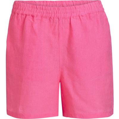 Damen Leinen-Shorts mit Elastikbund